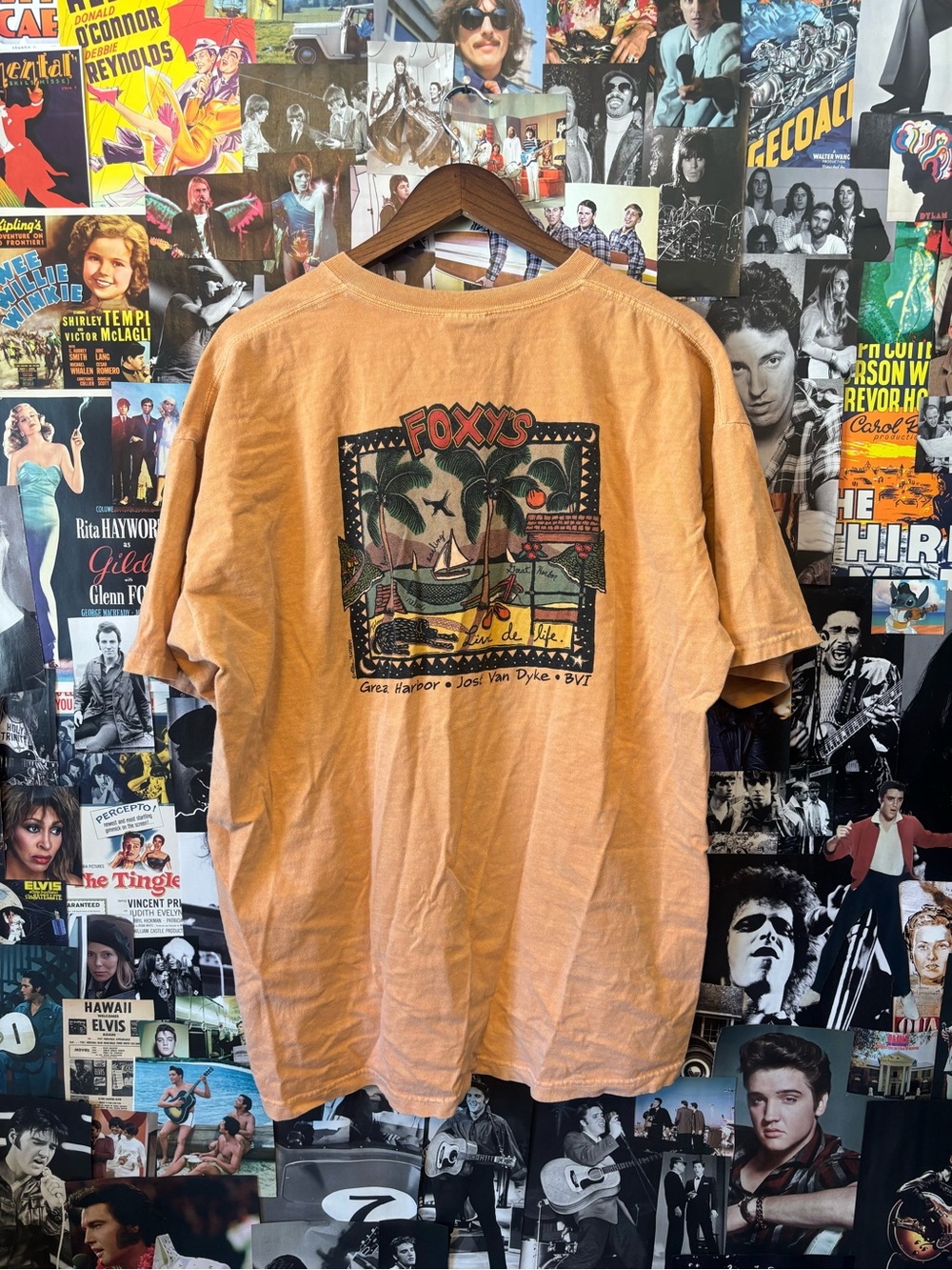 Foxy's Graphic Short-Sleeve Tee in Peach